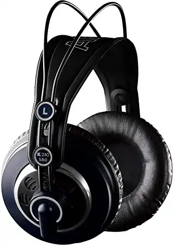 AKG K240 MKII Halboffene Studiokopfhörer mit selbstjustierendem Kopfbügel