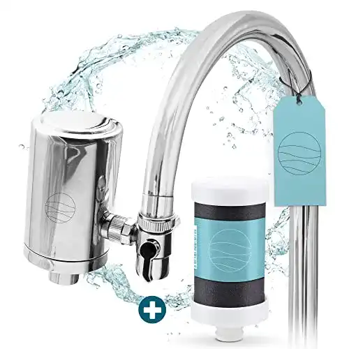Wasserfilter für Wasserhahn up!water mit nachhaltiger CoconutBlock-Technologie