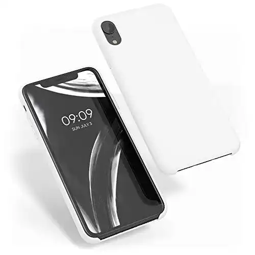 Kwmobile Hülle für Apple iPhone XR – Silikon Handy Case in Weiß
