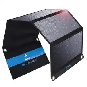 Mobile Solaranlage BigBlue 28W tragbares Solarladegerät mit 3 USB-Ports