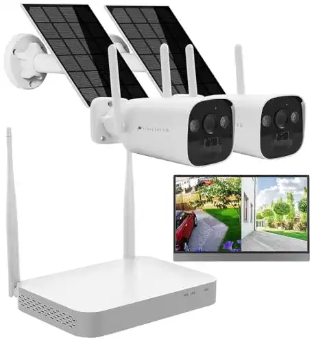 Überwachungskamera mit Monitor von VisorTech NVR