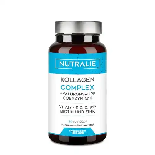 Kollagen Nutralie Kapseln Komplex mit Q10 und Hyaluron