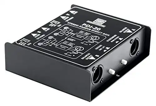Pronomic PDI-20 passive DI-Box für Stereo-Anwendungen