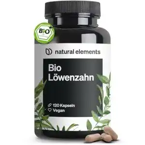 Löwenzahnwurzel Bio von Natural Elements 120 Kapseln 1000 mg