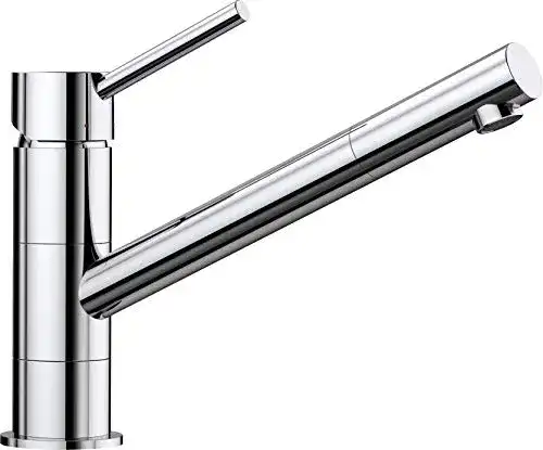 Blanco Küchenarmatur KANO in Chrom mit Hochdruck und Rückflussverhinderer