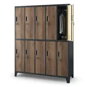 Umkleideschrank Jan Nowak 5B2A mit 10 Fächern und Lüftungsschlitzen