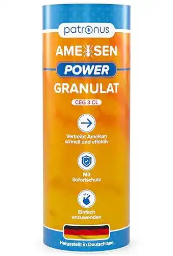 Ameisengift Patronus Power Granulat 500g für Streu- und Gießanwendung