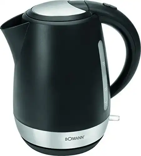Bomann WK 3004 CB Wasserkocher 1,7 L mit verdecktem Heizelement
