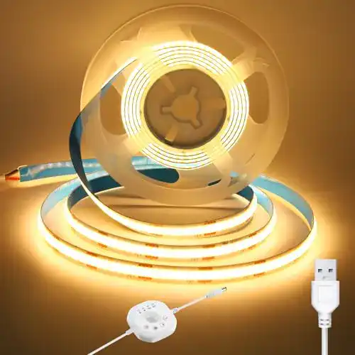 LED-Streifen mit Bewegungsmelder und USB-Anschluss, warmweiß, 2m