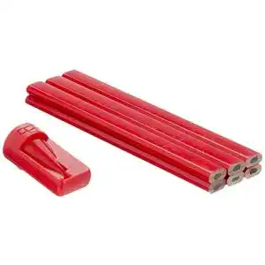 Zimmermannsbleistift Werkzeyt Set mit 6 Bleistiften und Anspitzer