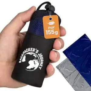 Schlafsack mit kleinem Packmaß für Backpacking und Reisen