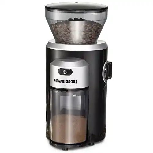 Elektrische Kaffeemühle mit Kegelmahlwerk von Rommelsbacher