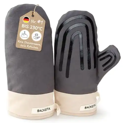 Küchenhandschuhe Backefix Ofenhandschuhe mit Silikonmusterung