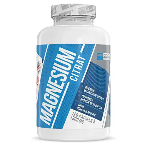Magnesiumcitrat Frey Nutrition 156 g Mineralstoff zur Unterstützung des Energiestoffwechsels