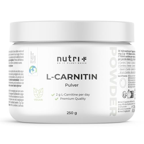 L-Carnitin Nutri Plus Carnipure Pulver 100% reines Tartrat