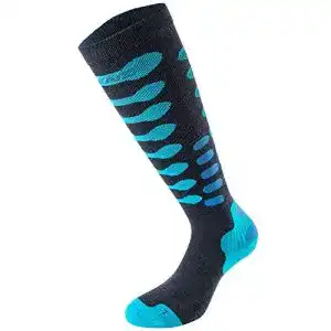 Lenz Compression 3.0 Merino Socken in Schwarz/Blau Größe L