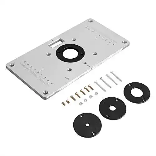 Einlegeplatte für Oberfräse aus Aluminium von Ebtools