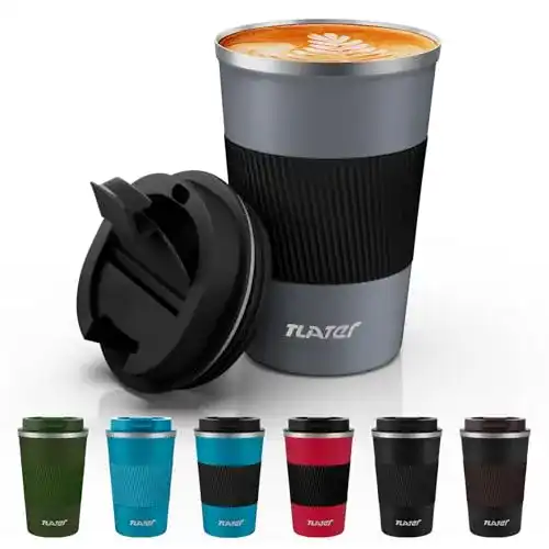 Coffee to go Becher Tlater Kaffeebecher 380ml mit Auslaufsicherem Deckel