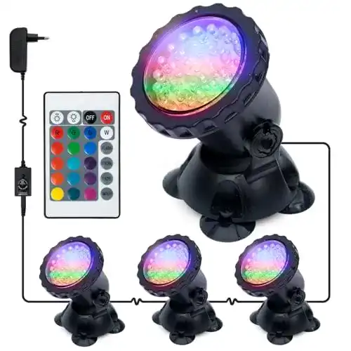 Teichbeleuchtung Greensun Unterwasser RGB Spot Licht IP68
