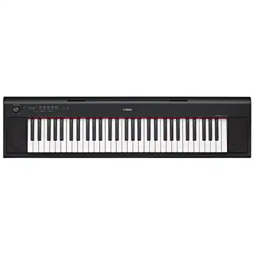 Yamaha Keyboard NP-12 Piaggero – Slimline Home Tastatur für Anfänger