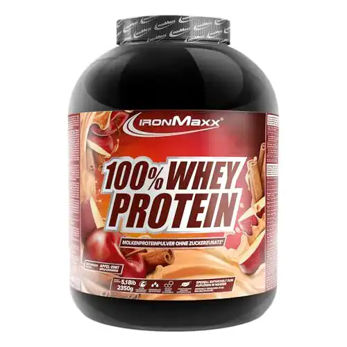 IronMaxx 100% Whey Protein Pulver Apfel Zimt 2,35 kg