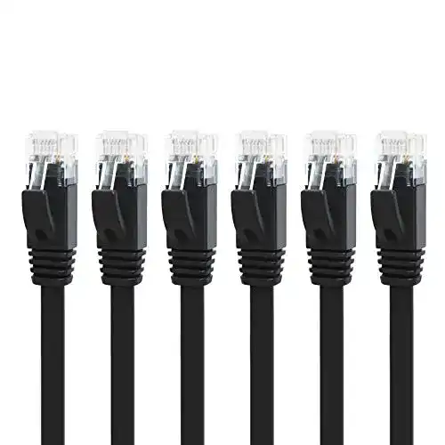 Cat6 Netzwerkkabel Flach 1m von Yauhody, RJ45 Ethernet Kabel für verschiedene Geräte