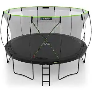 Kinetic Sports Trampolin Outdoor 427 cm – TÜV geprüft, mit Fiberglas Netzstangen