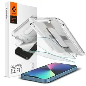 Panzerglas Schutzfolie für iPhone 13 Mini von Spigen, 2 Stück