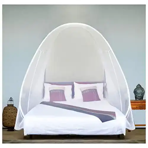 Moskitonetz Even Naturals Popup Zelt für Doppelbett und Camping