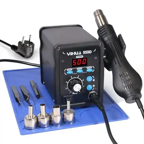 Heißluft-Lötstation Yihua 959D für SMD-Reparaturen mit 700W Leistung