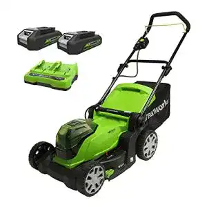 Akku-Rasenmäher mit Mulchfunktion von Greenworks 48V