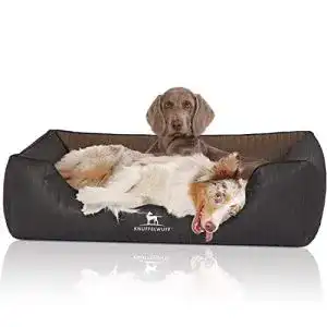 Hundebett aus Kunstleder von Knuffelwuff – Orthopädisches Modell XL