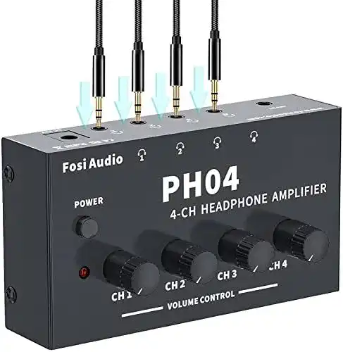Kopfhörerverstärker Fosi Audio PH04 mit 4 Kanälen