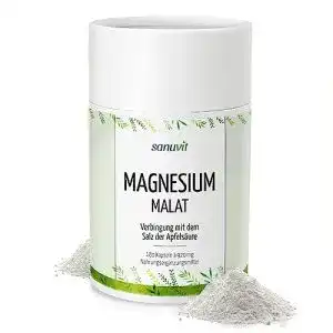 Magnesium Malat Sanuvit – 800 mg Magnesiummalat 180 Kapseln