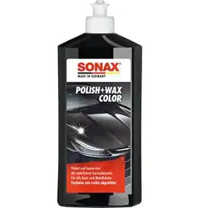 SONAX Polish+Wax Color schwarz 500 ml Autopolitur für schwarze Lacke