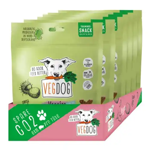 Hundekeks Vegdog Veggies Skincare hypoallergener Hundesnack 10 x 125 g