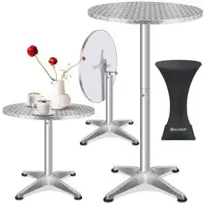 Kesser 2in1 klappbarer Stehtisch aus Aluminium im Set