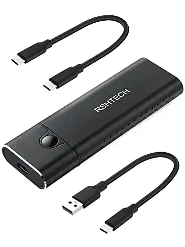 M.2 NVMe-USB-Adapter RSHTECH Aluminium Gehäuse für SSDs
