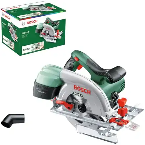 Kreissäge Bosch PKS 55 A für präzise Holzarbeiten