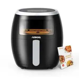 Acekool Heißluftfritteuse 7 Liter – Ölfrei Kochen mit 8 Programmen