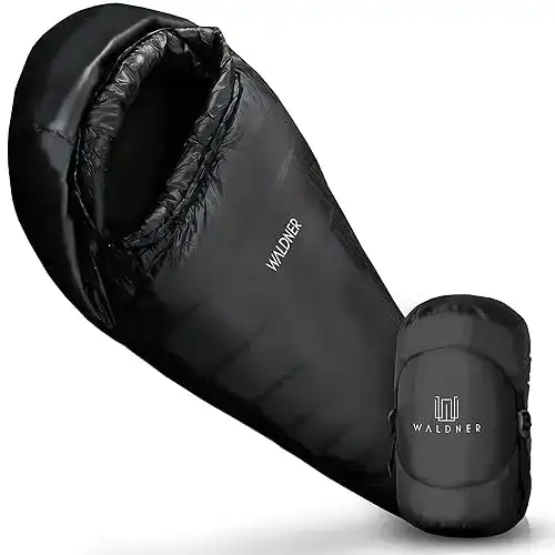 Daunenschlafsack Waldner Ultraleicht mit kleinem Packmaß