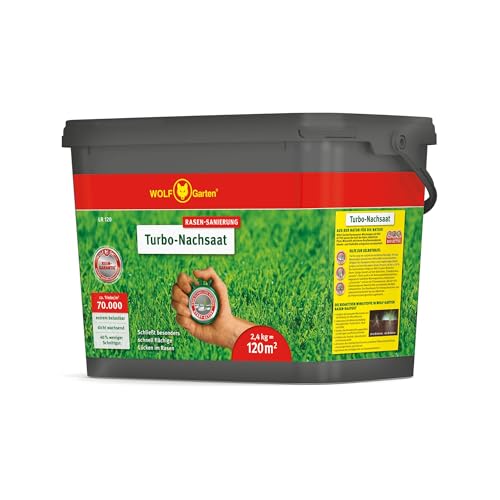 Rasen-Nachsaat WOLF Garten Turbo-Nachsaat 3826121 LR für 120 m²