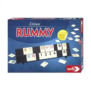 Rummy Noris 606101779 Deluxe – Familienspiel mit Urea-Steinen