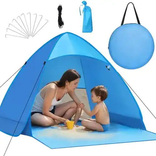 Pop-up Strandmuschel Karvipark – Tragbar und leicht für den Strand
