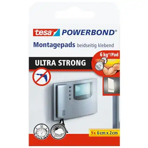 Tesa Powerbond Ultra Strong Klebepads – Doppelseitige Montagepads