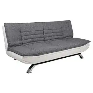3-Sitzer Sofa AC Design Furniture Jasper Bettcouch in Hellgrau/Weiß