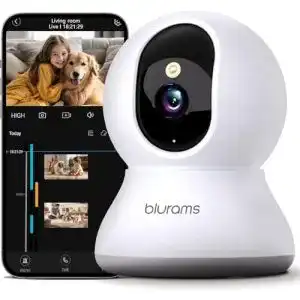 Indoor IP Kamera von Blurams – 2K Überwachungskamera mit WLAN und 360° Sicht