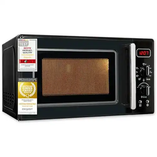Retro-Mikrowelle Exquisit mit 700 Watt und 25,5 cm Drehteller