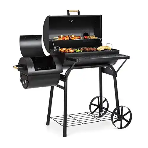 Klarstein Beef Brisket Smoker Grill mit Edelstahlrosten und Thermometer