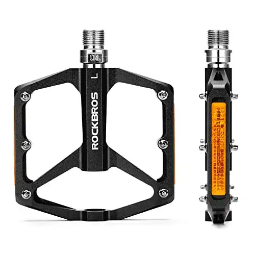 Rockbros Fahrradpedale mit Reflektoren aus Aluminiumlegierung